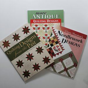 3 Classic Needlework & Quilting Design Books, New